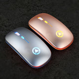Mouse Sem Fio RGB Gamer 1600 DPI USB Optical Mouse