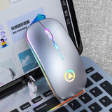 Mouse Sem Fio RGB Gamer 1600 DPI USB Optical Mouse