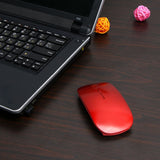 Mouse sem fio Mouse de computador 1600 DPI USB Optical Receptor 2.4G Super Slim Mouse Para PC Laptop
